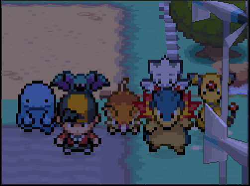 Full team picture with Zuma in place of Gorb on Route 14